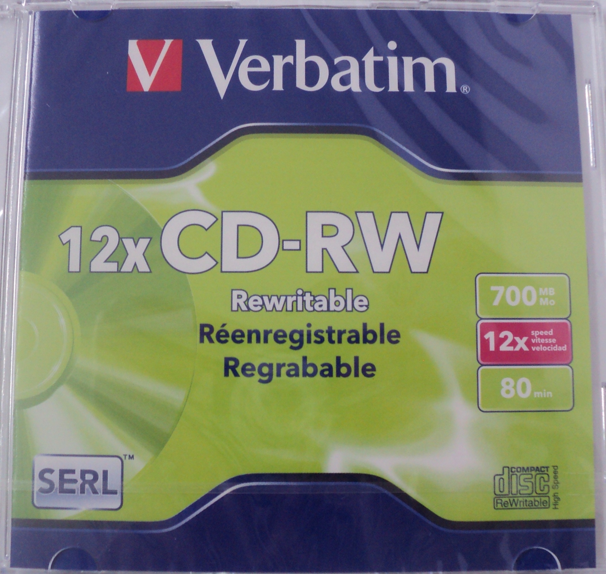 CD-RW VERBATIM CON ESTUCHE